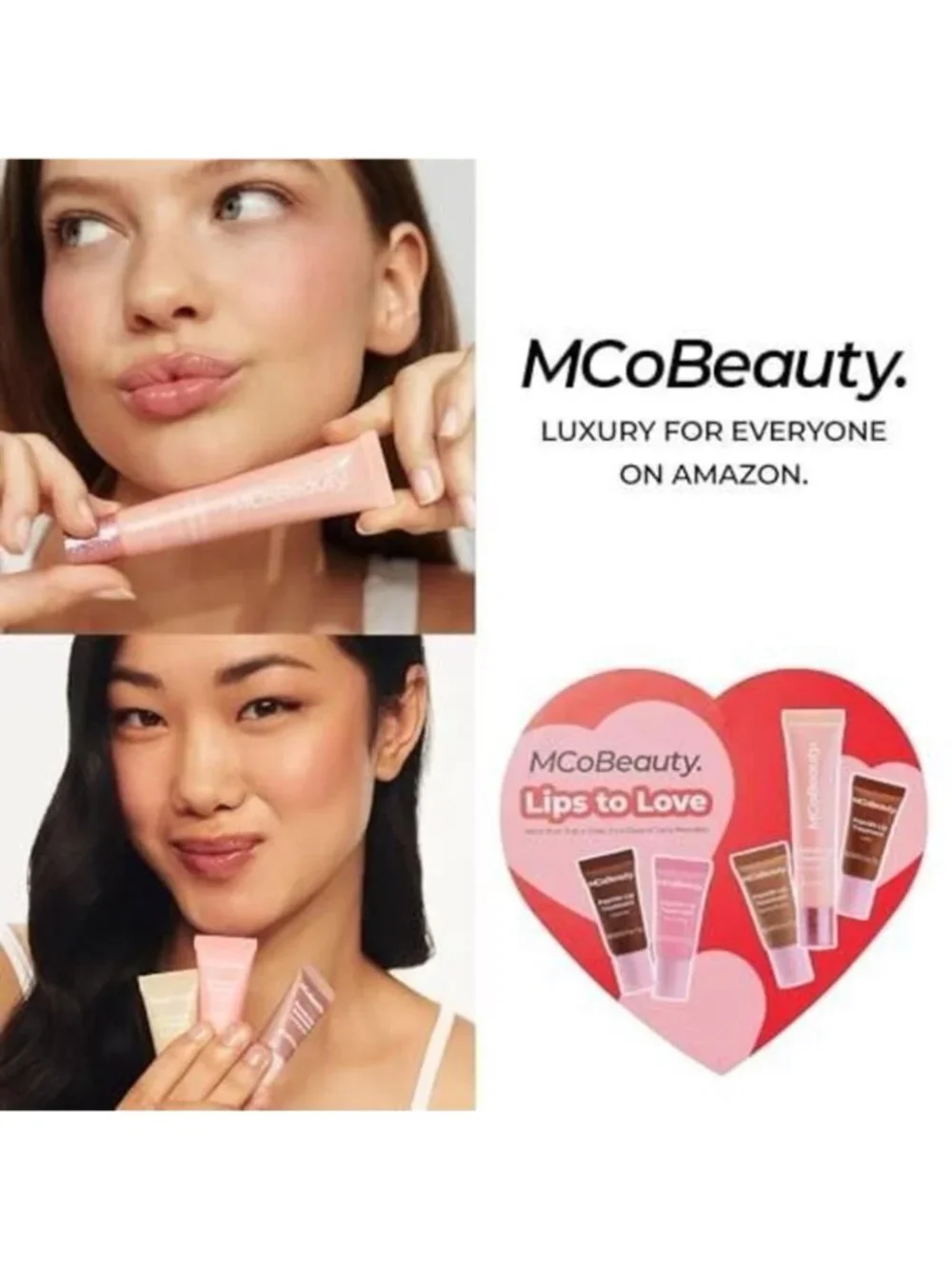 MCoBeauty Sweetheart Peptide Lip Treatment Set - Peptide Lip Gloss Balm & Tint K - Picture 5 of 6